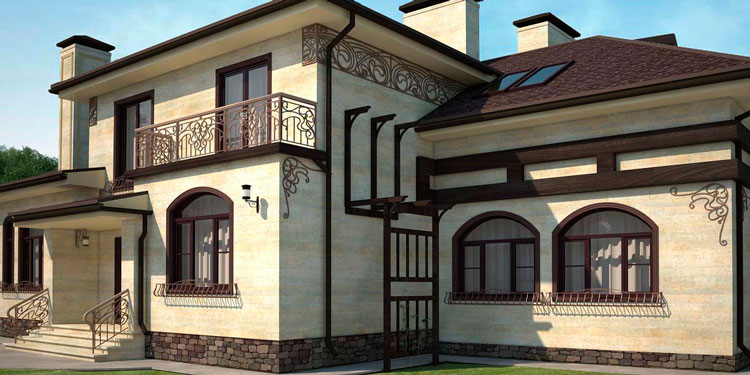 Фасады из травертина