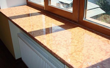 Подоконник из мрамора Crema Valencia
